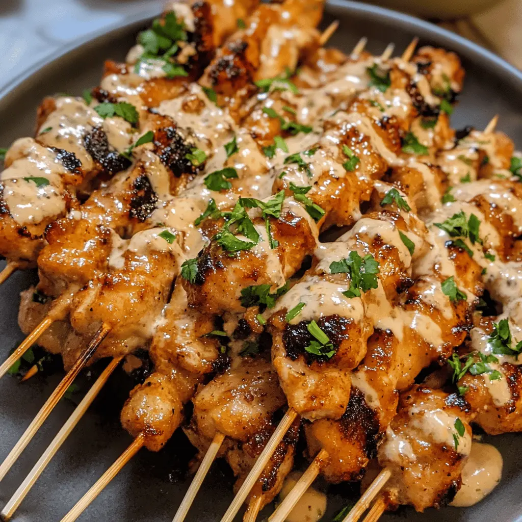 These Bang Bang Chicken Skewers are your new favorite dish! With a crispy coating and a creamy, spicy sauce, they're perfect for barbecues or family dinners. Juicy chicken pieces grilled to perfection will have everyone asking for seconds. Save this recipe for easy meal prep or a fun gathering!