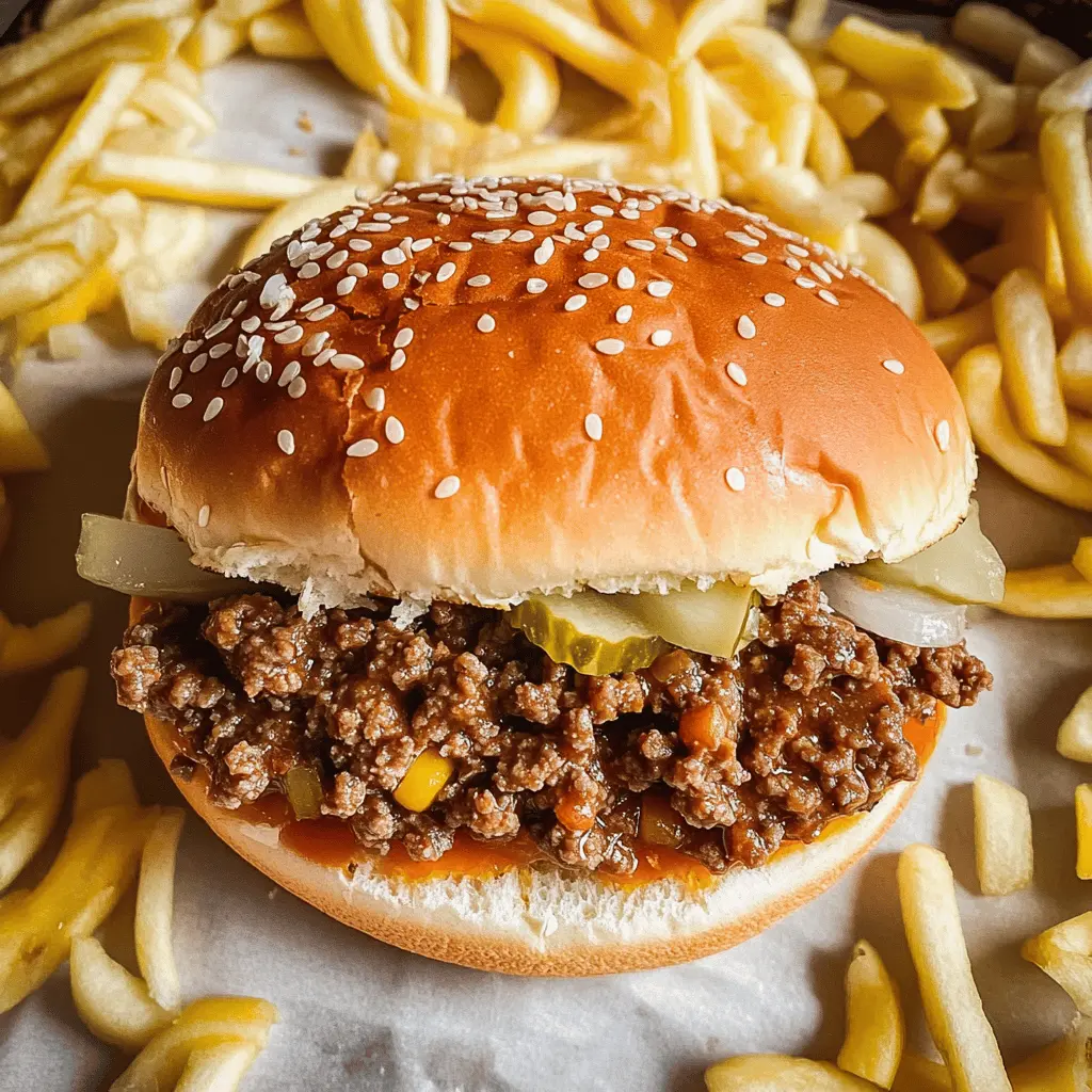Juicy ground beef meets classic Big Mac flavors in these delightful Sloppy Joes! Loaded with special sauce, pickles, and melted cheese, this recipe is a fun twist for burger lovers. Perfect for game nights, weeknight dinners, or casual gatherings! Save this scrumptious recipe for a hearty meal that will please the whole family!