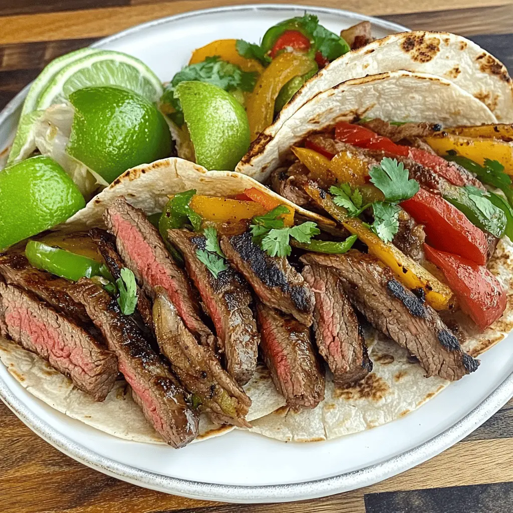 Sizzle your taste buds with these mouthwatering Blackstone Steak Fajitas! Juicy steak, colorful bell peppers, and onions cooked to perfection on the griddle create a flavor-packed meal. Ideal for family dinners or weekend gatherings, this recipe is quick and easy to whip up. Save it now and impress your loved ones with delicious homemade fajitas!
