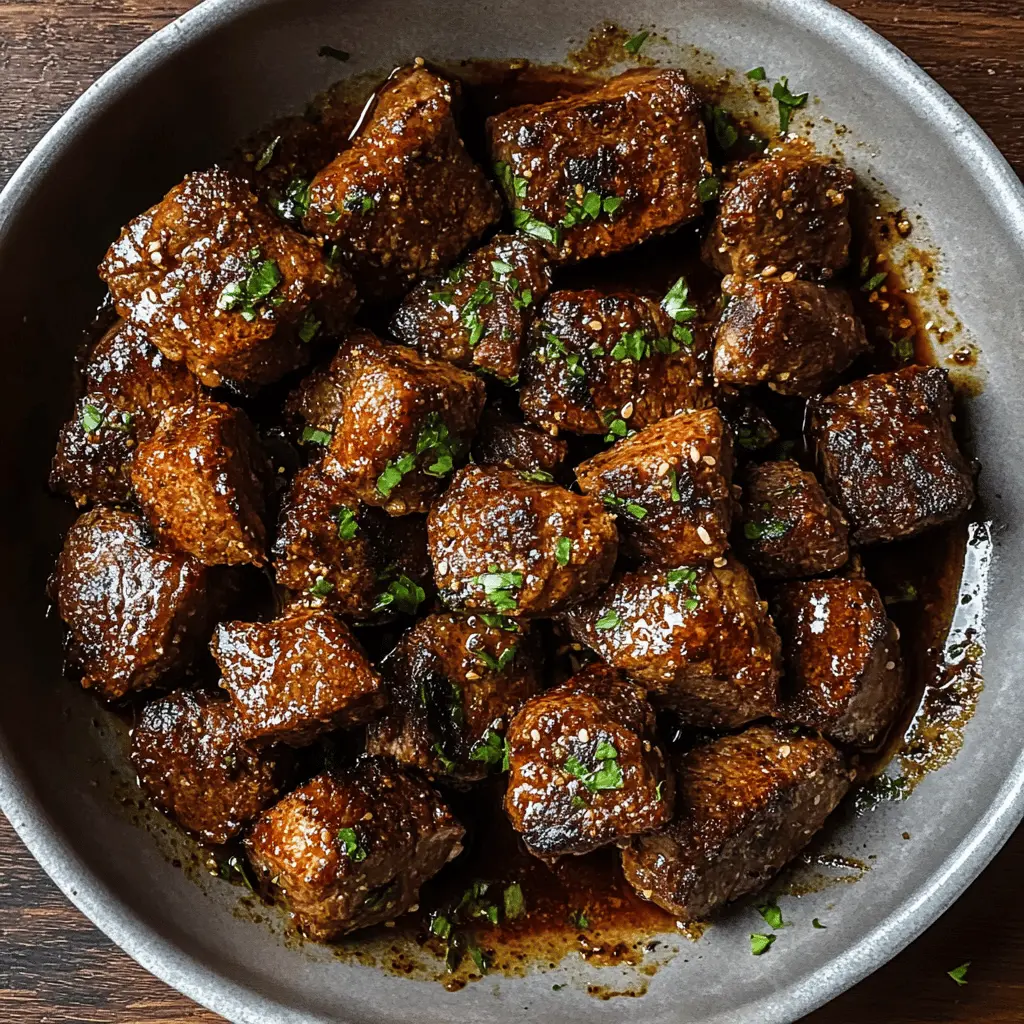 Juicy and flavorful, these Cajun Garlic Butter Steak Bites are perfect for any occasion! Tender pieces of steak are seasoned with a zesty Cajun blend and seared to perfection in rich garlic butter. Ready in just minutes, they're ideal for game day, a quick weeknight dinner, or as an impressive appetizer. Save this recipe for a delicious and easy meal that everyone will love!