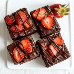 These Chocolate Covered Strawberry Brownies are a delightful treat that combines rich chocolate flavor with fresh strawberries! Perfect for special occasions or a sweet everyday dessert, these brownies are fudgy, indulgent, and topped with a creamy chocolate ganache and juicy strawberries. Save this recipe for your next gathering or when you're in the mood for a delicious chocolatey snack!