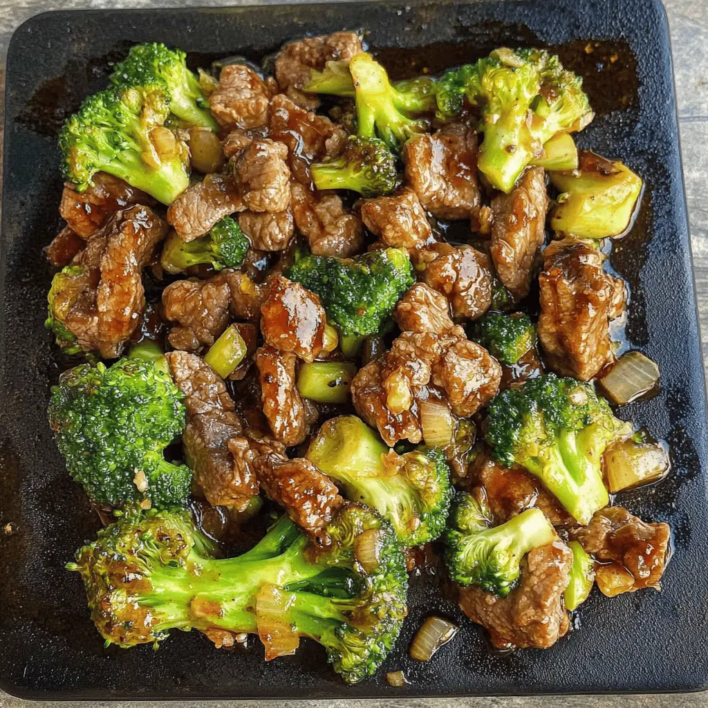 Satisfy your family with this simple Beef and Broccoli dish made on the Blackstone griddle! Featuring tender beef, fresh broccoli, and a savory sauce, this recipe is perfect for weeknight dinners. It's quick to prepare and packed with flavor. Save this recipe now to impress your loved ones at your next meal!