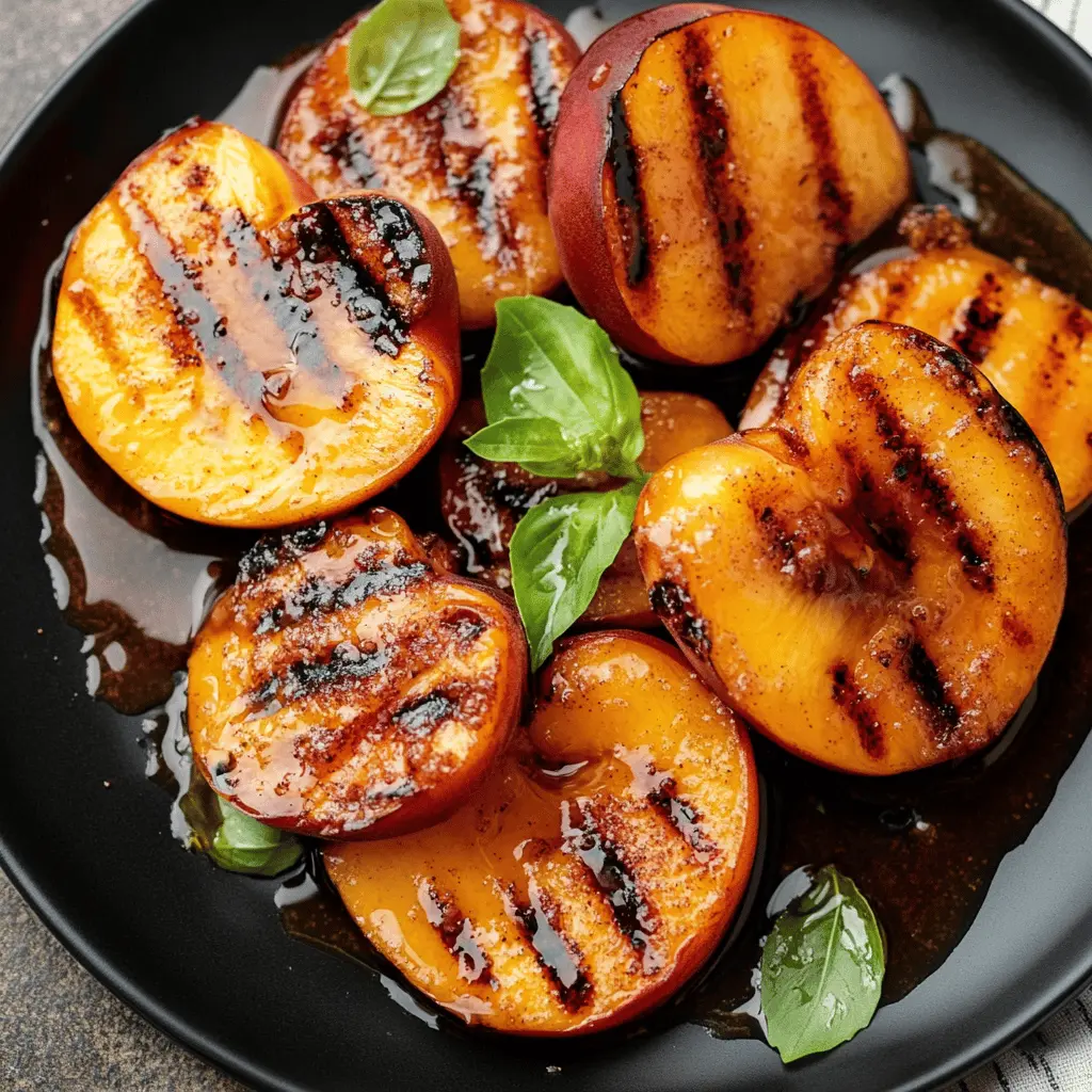 Juicy grilled peaches drizzled with a warm cinnamon honey sauce make for a delightful dessert that’s perfect for summer gatherings! This easy recipe showcases the sweet and smoky flavors of fresh peaches that everyone will love. Save this simple yet elegant dish for your next barbecue or family dinner!