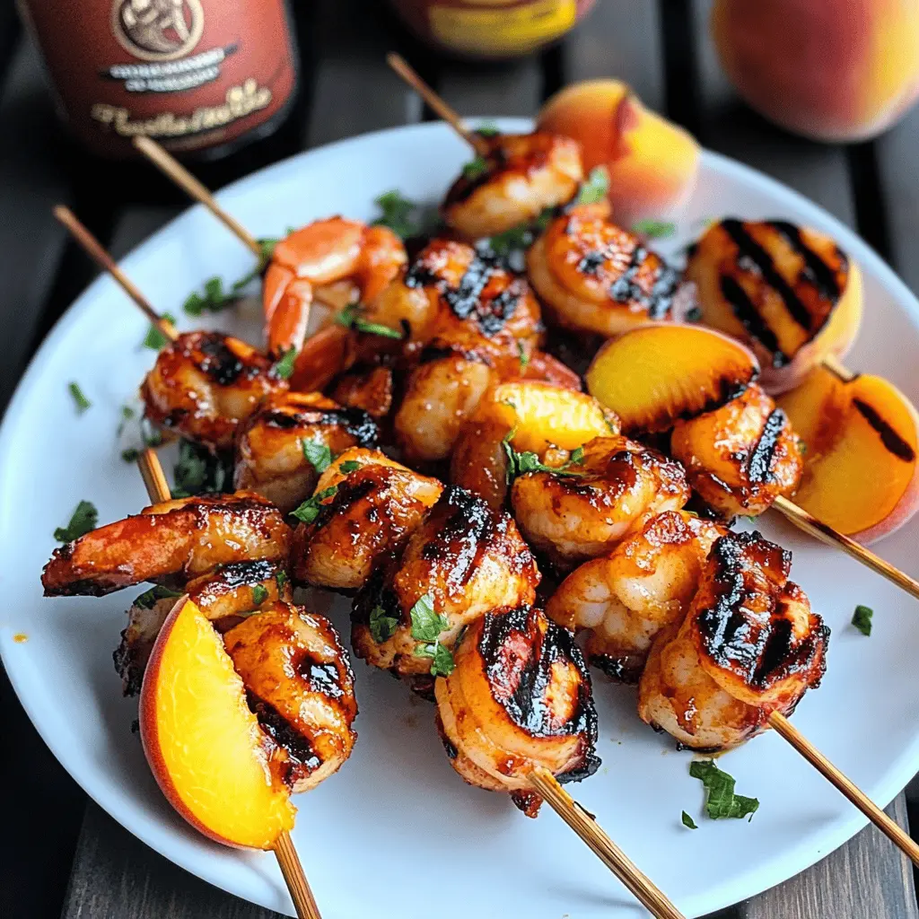 Get ready for a summer delight with these Grilled Shrimp and Peach Kabobs! Bursting with sweet peaches and succulent shrimp, this recipe is perfect for backyard barbecues or a quick weeknight dinner. They grill up in minutes, making them a tasty choice for any occasion. Save this easy recipe and impress your friends and family at your next gathering!