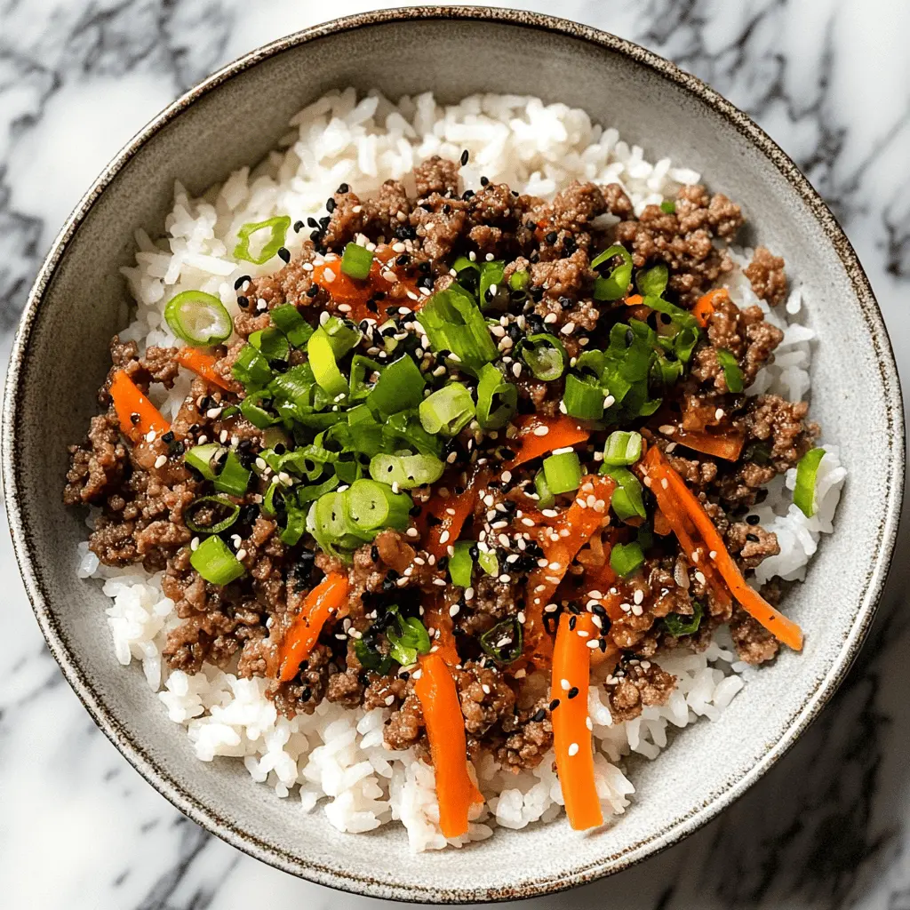 Treat your taste buds to these Ground Beef Teriyaki Rice Bowls! Packed with savory flavors from tender ground beef and a sweet teriyaki sauce, this dish is perfect for a quick family dinner or a satisfying meal prep option. It's made with simple ingredients and comes together in no time. Don't forget to save this recipe for your next weeknight meal!