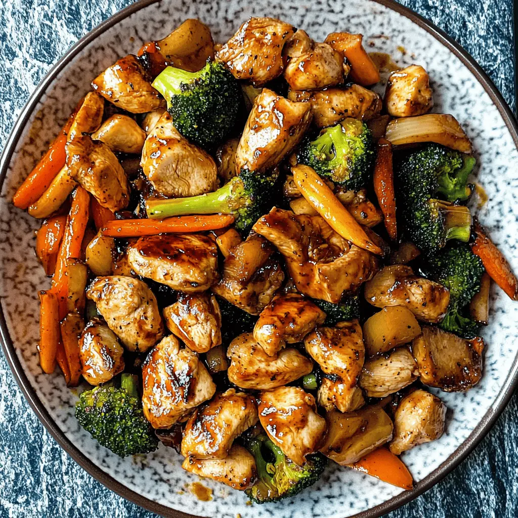 Looking for a quick and tasty weeknight dinner? This Hibachi Chicken and Vegetables recipe is packed with flavor, featuring juicy chicken and colorful veggies stir-fried to perfection. Easy to make at home, it's great for busy evenings or impressing guests. Save this recipe for your next meal prep and enjoy a delicious Japanese-inspired dish anytime!