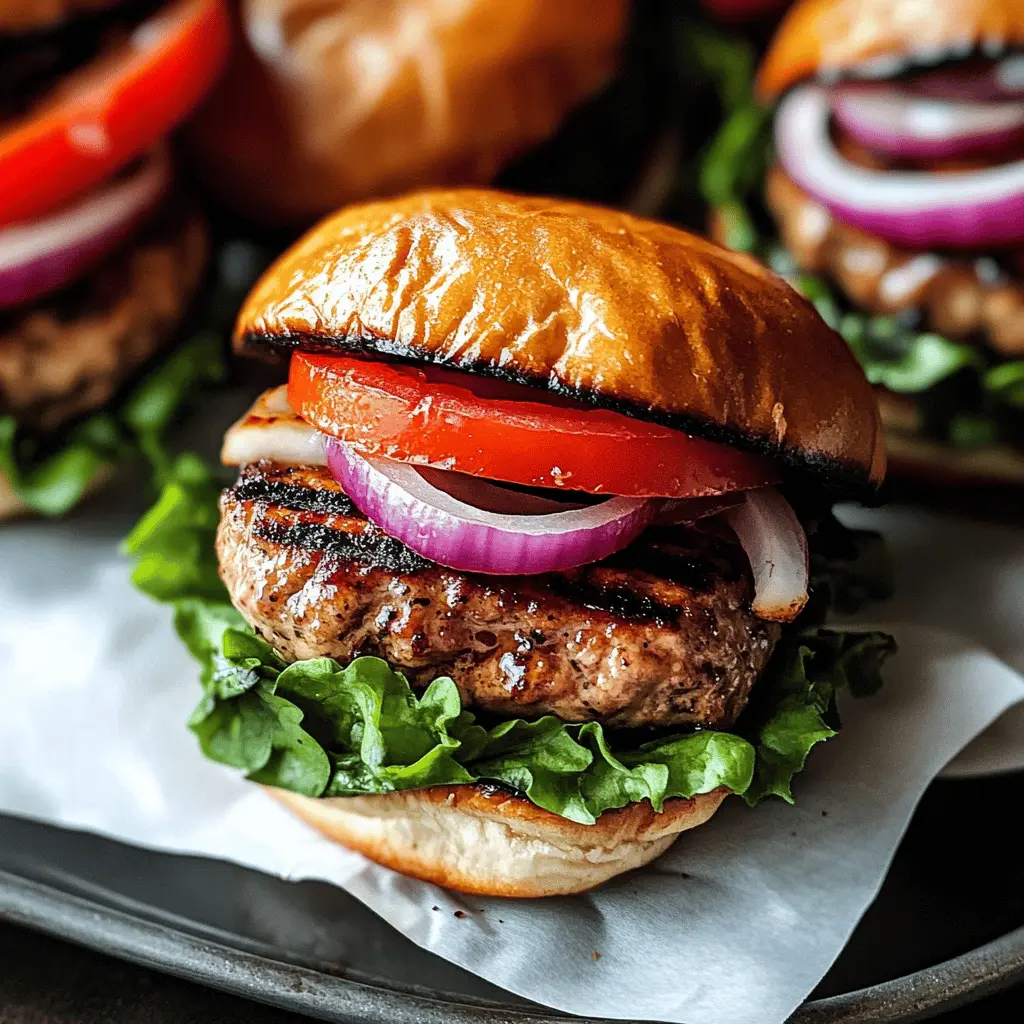 Looking for a tasty twist on classic burgers? Try these Juicy Grilled Turkey Burgers! Perfectly seasoned and bursting with flavor, they’re a healthier alternative to beef without sacrificing taste. Ideal for summer BBQs or a quick weeknight dinner. Save this recipe for your next grilling adventure!