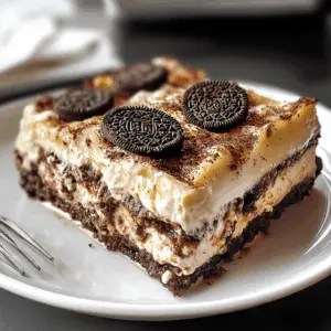 Layered with creamy goodness and crumbled Oreo cookies, this Oreo Lasagna is a dessert dream come true! Perfect for parties or a sweet treat after dinner, it features a delightful mix of chocolate and vanilla flavors that everyone will love. Save this recipe for your next gathering and impress your friends and family with this no-bake delight!