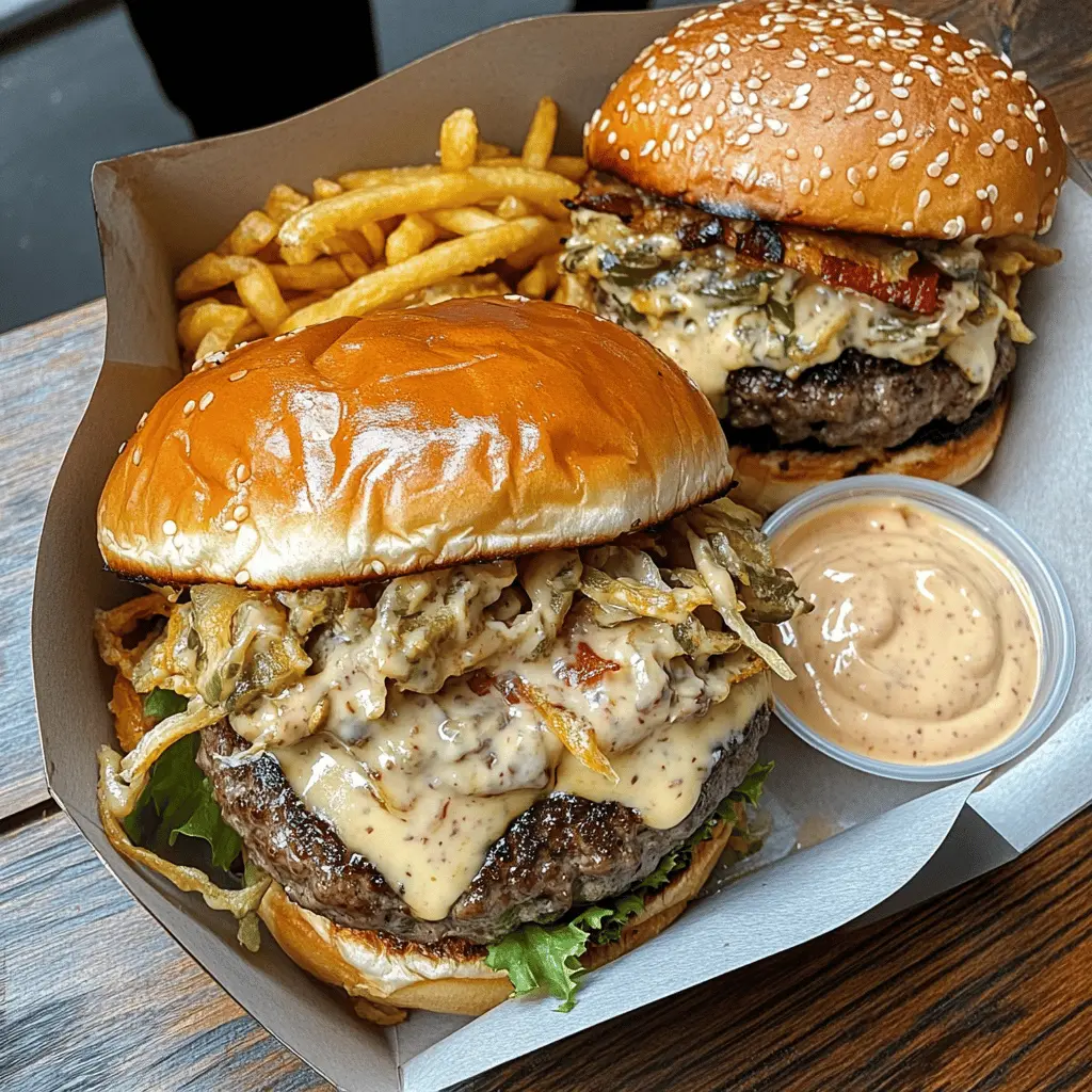 Elevate your burger night with these mouthwatering Smash Burgers topped with rich Baconnaise sauce! This irresistible combination of juicy beef patties and creamy, bacon-infused sauce creates the ultimate flavor experience. Perfect for backyard BBQs or a cozy dinner at home. Don't forget to save this recipe for your next gathering!