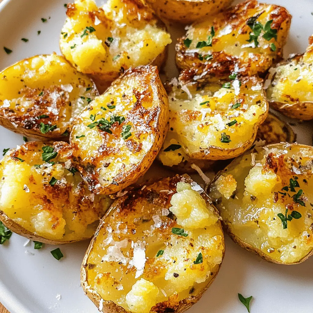 Get ready to enjoy crispy and creamy smashed potatoes! This easy recipe features boiled potatoes that are pressed and roasted until golden, creating a delightful contrast in textures. Perfect as a side dish for family dinners or gatherings, these smashed potatoes are sure to impress. Save this recipe for your next meal and treat your taste buds to a comforting classic!