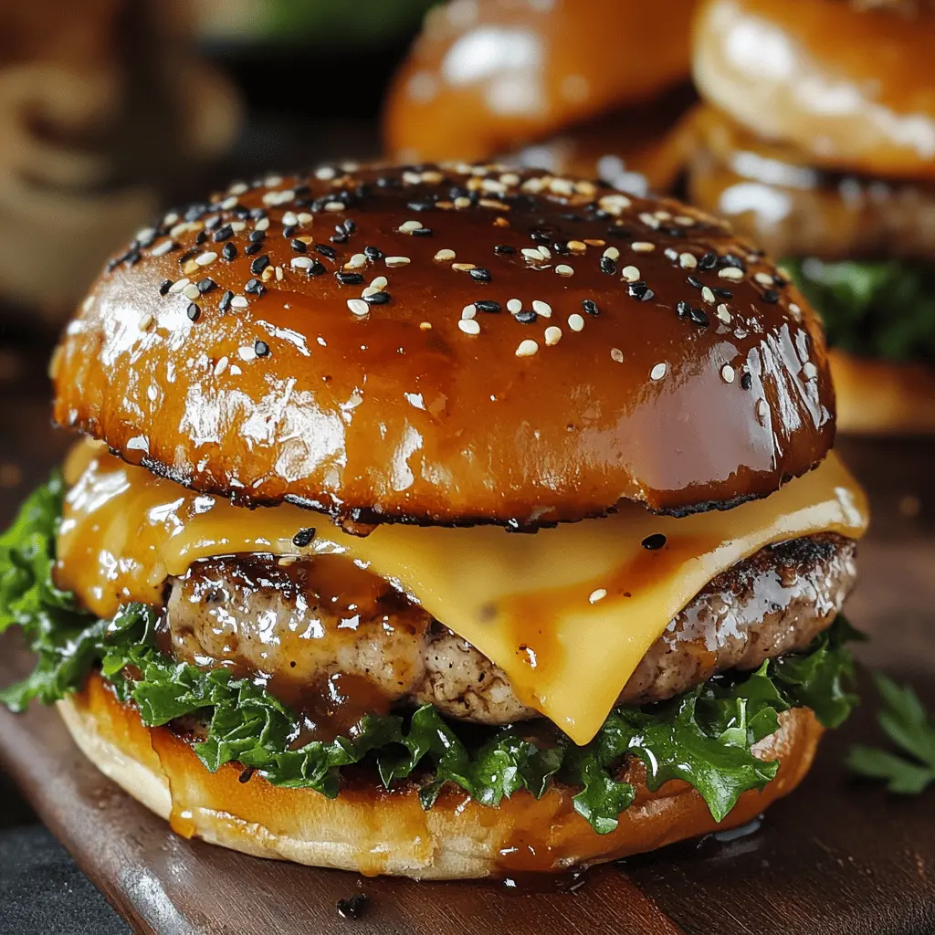 These Teriyaki Parmesan Burgers bring a delightful twist to your grilling game! Juicy beef patties are infused with teriyaki goodness and topped with melty American cheese and rich Parmesan. Perfect for summer barbecues or a cozy dinner at home, these burgers are sure to impress your family and friends. Save this recipe now to enjoy a flavorful twist on a classic favorite!