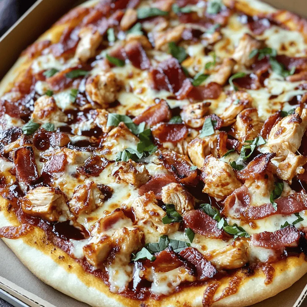 Easy BBQ Chicken Bacon Pizza Recipe