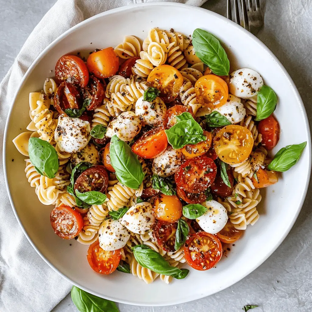 Easy Caprese Pasta Salad Recipe