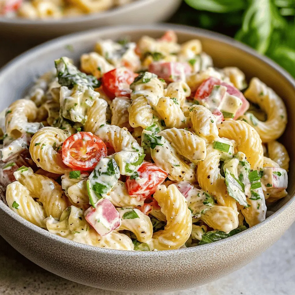 Easy Creamy Pasta Salad Recipe