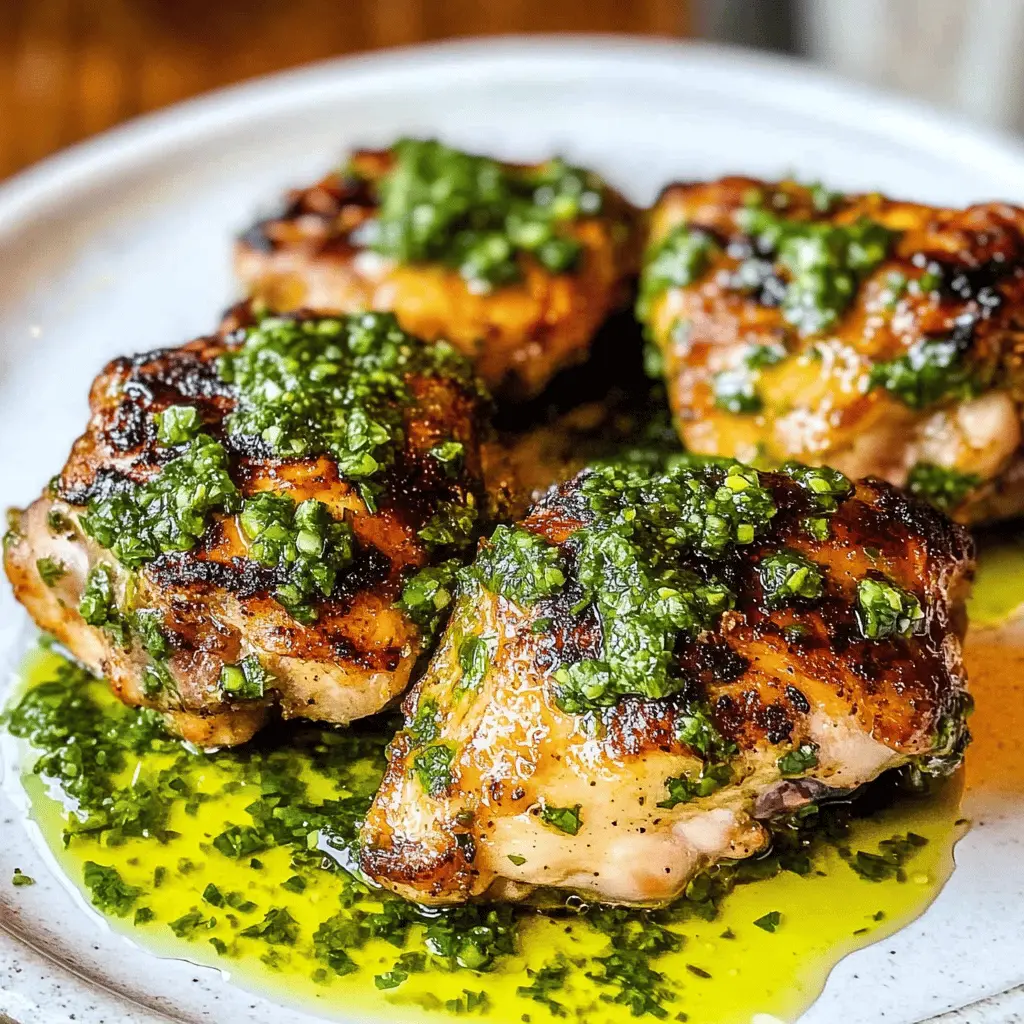 Easy Chimichurri Chicken Thighs Recipe