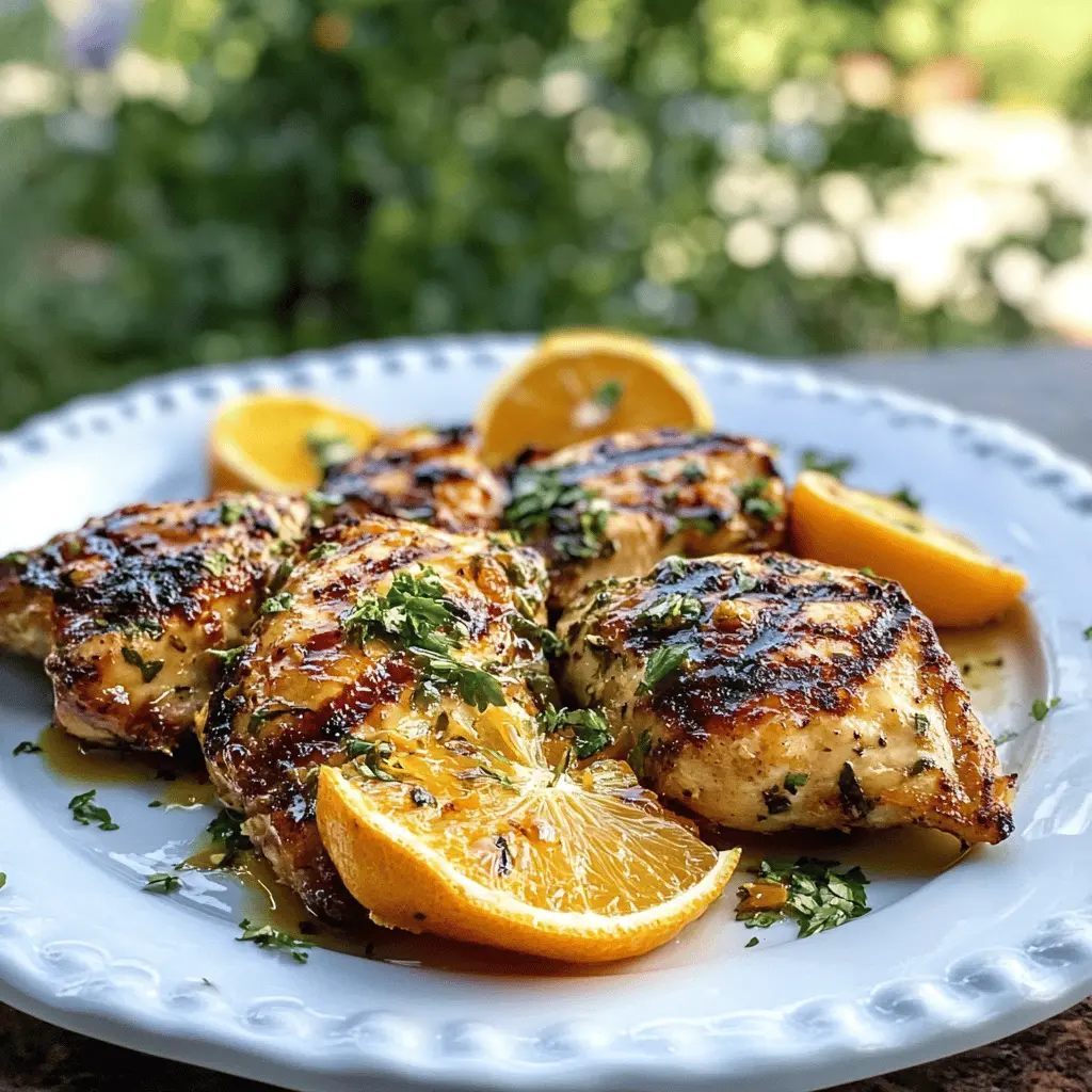 Easy Grilled Citrus Chicken with Sweet Glaze