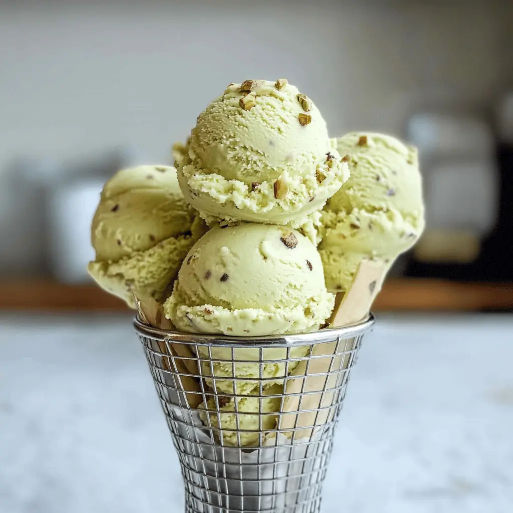 Easy Creamy Pistachio Ice Cream Recipe