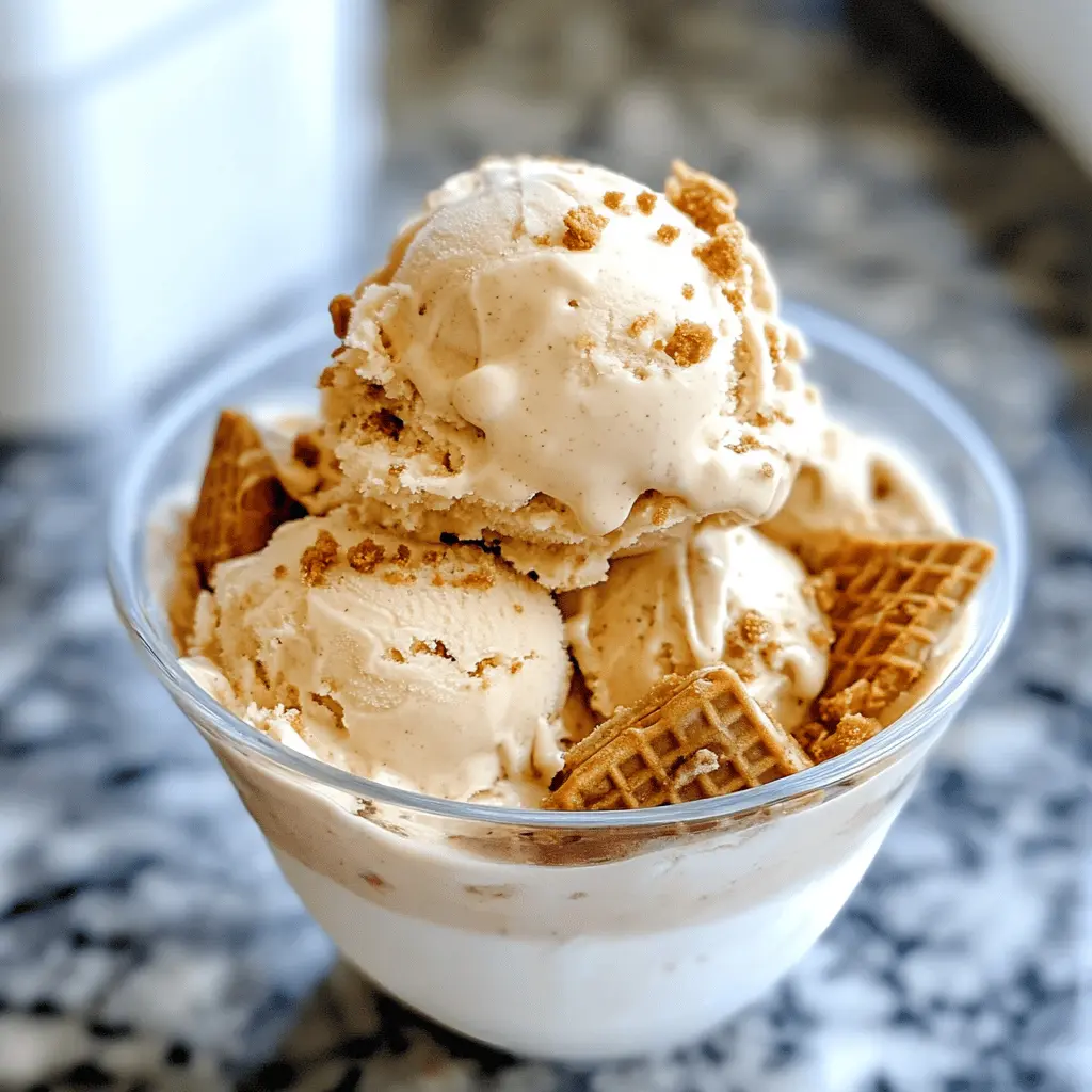 Easy Homemade Biscoff Ice Cream Recipe