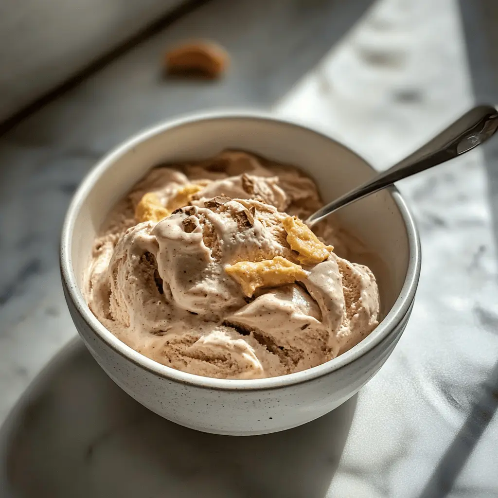 Easy Cottage Cheese Peanut Butter Ice Cream