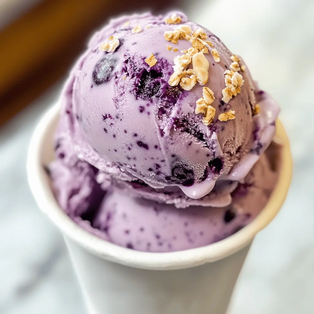 Easy No Churn Blueberry Pie Ice Cream Recipe