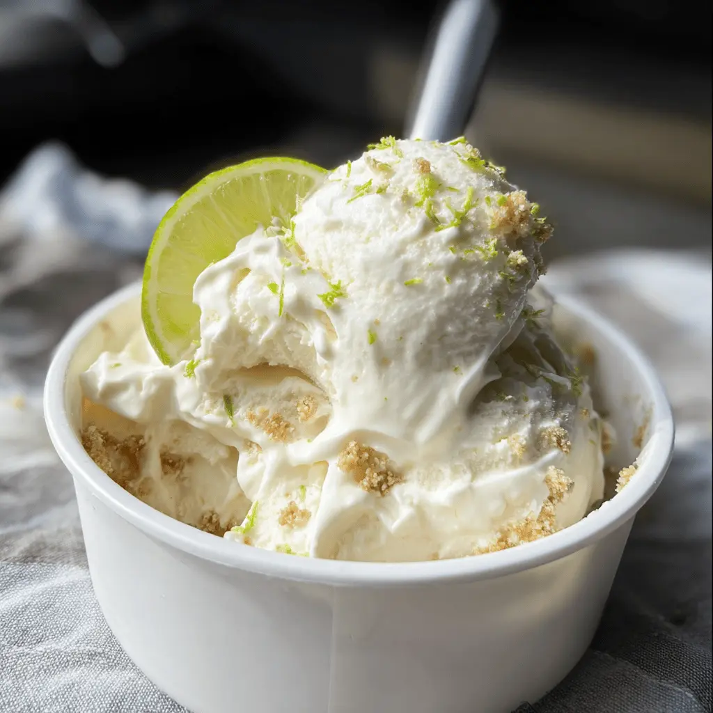 Easy Homemade Key Lime Pie Ice Cream Recipe