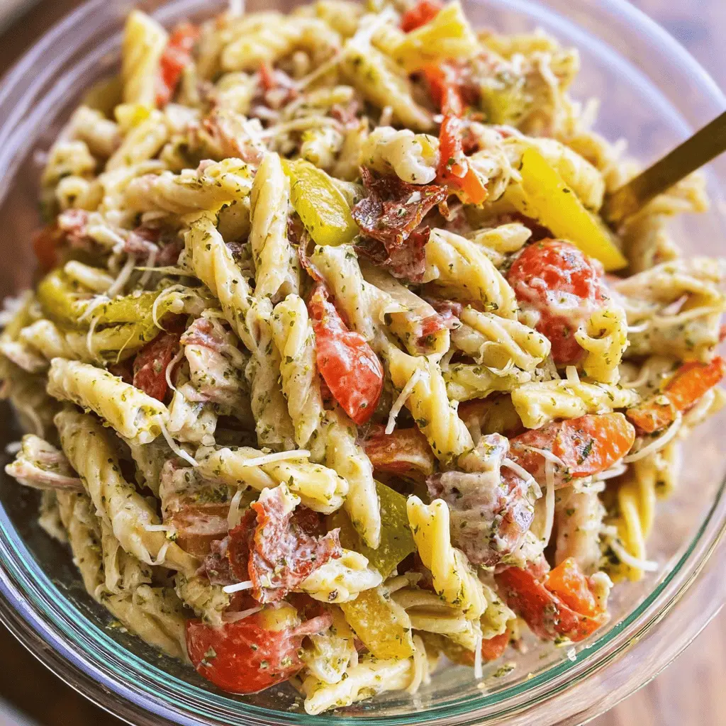 Easy Italian Grinder Pasta Salad Recipe