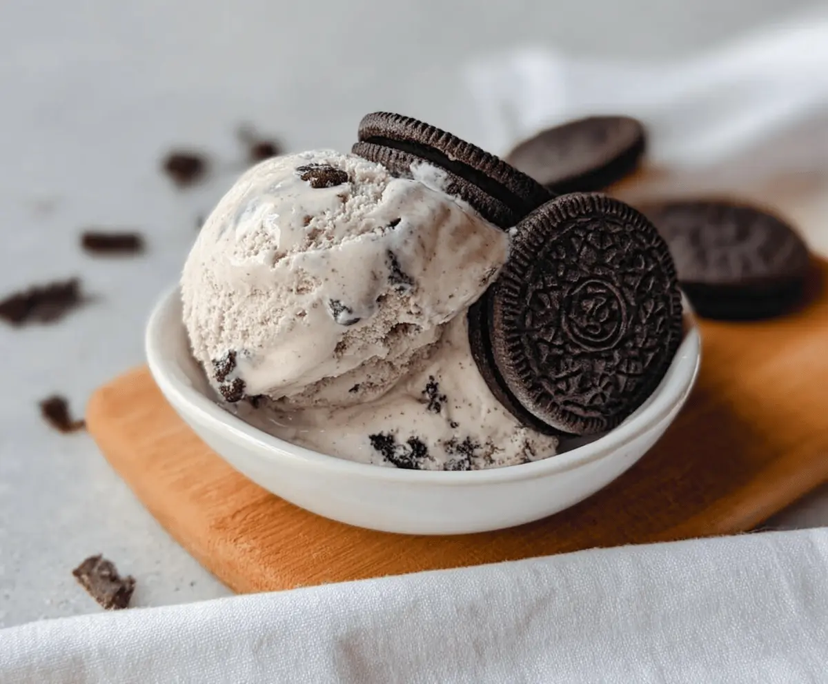 Easy Ninja Creami Cookies and Cream Ice Cream Recipe