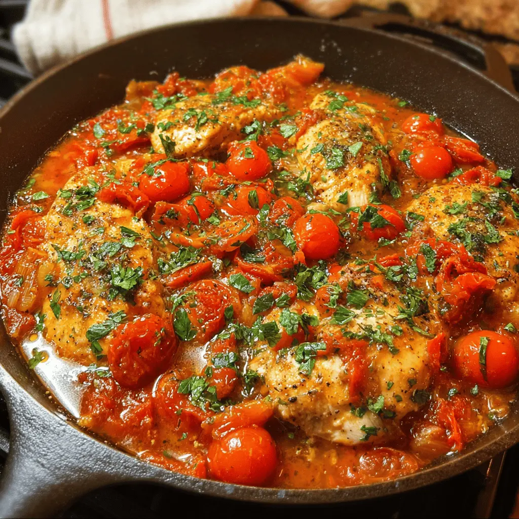 Healthy Chicken Pomodoro Skillet Recipe