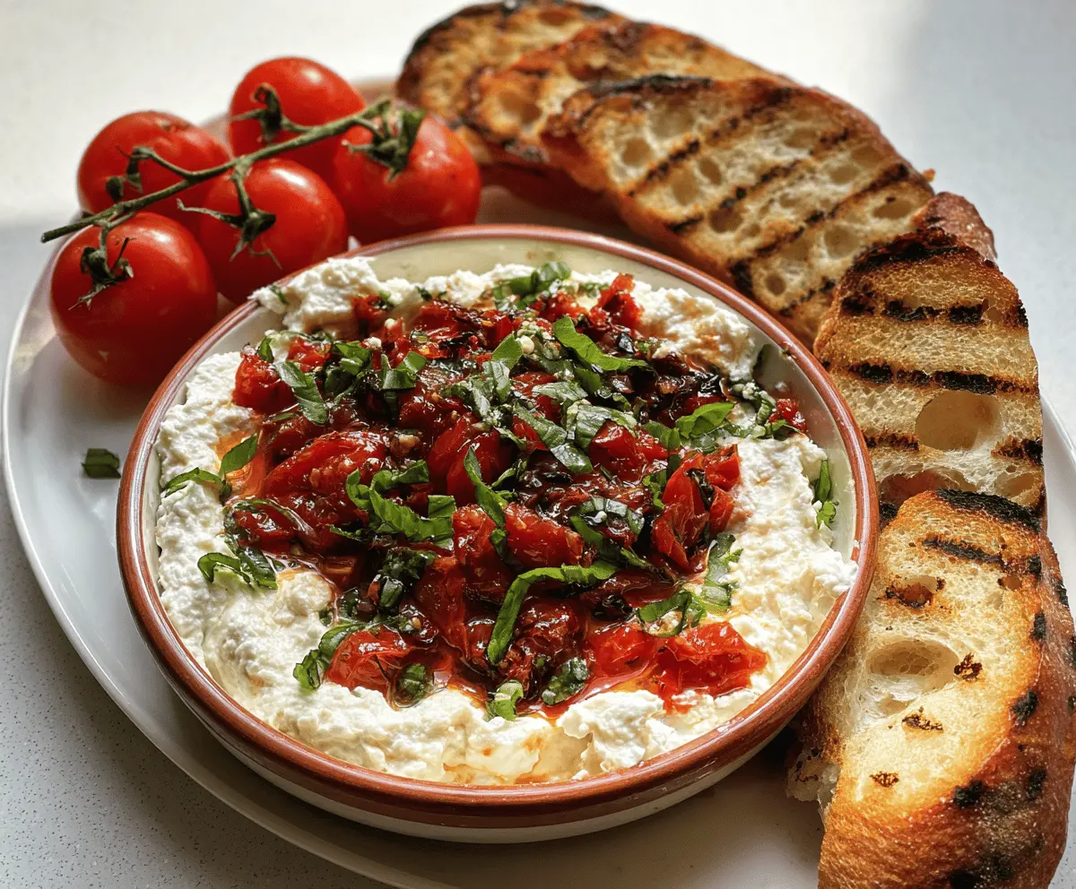Easy Cheesy Bruschetta Dip Recipe