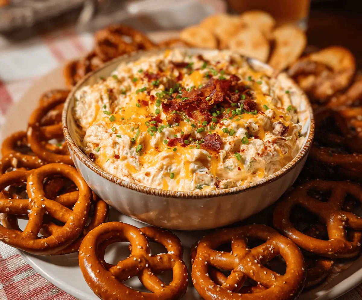 Easy Cheesy Pretzel Dip Recipe