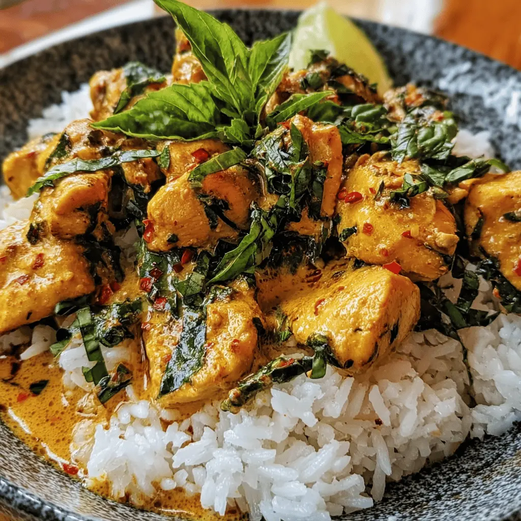 Easy Spiced Coconut Basil Chicken Recipe