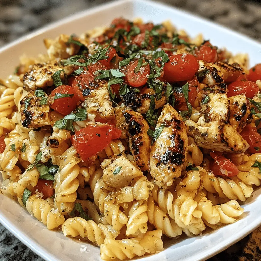Easy Bruschetta Chicken Pasta Recipe for Quick Dinners