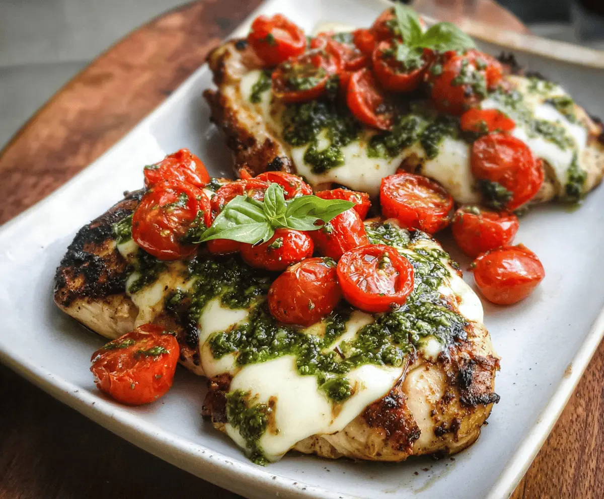 Easy Grilled Chicken Margherita Recipe