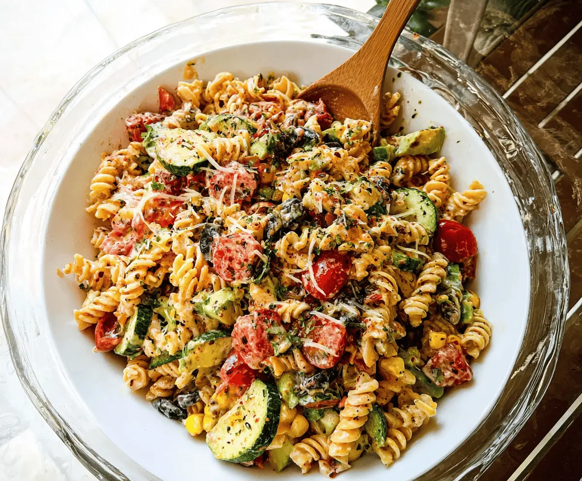 Easy Mexican Pasta Salad Recipe
