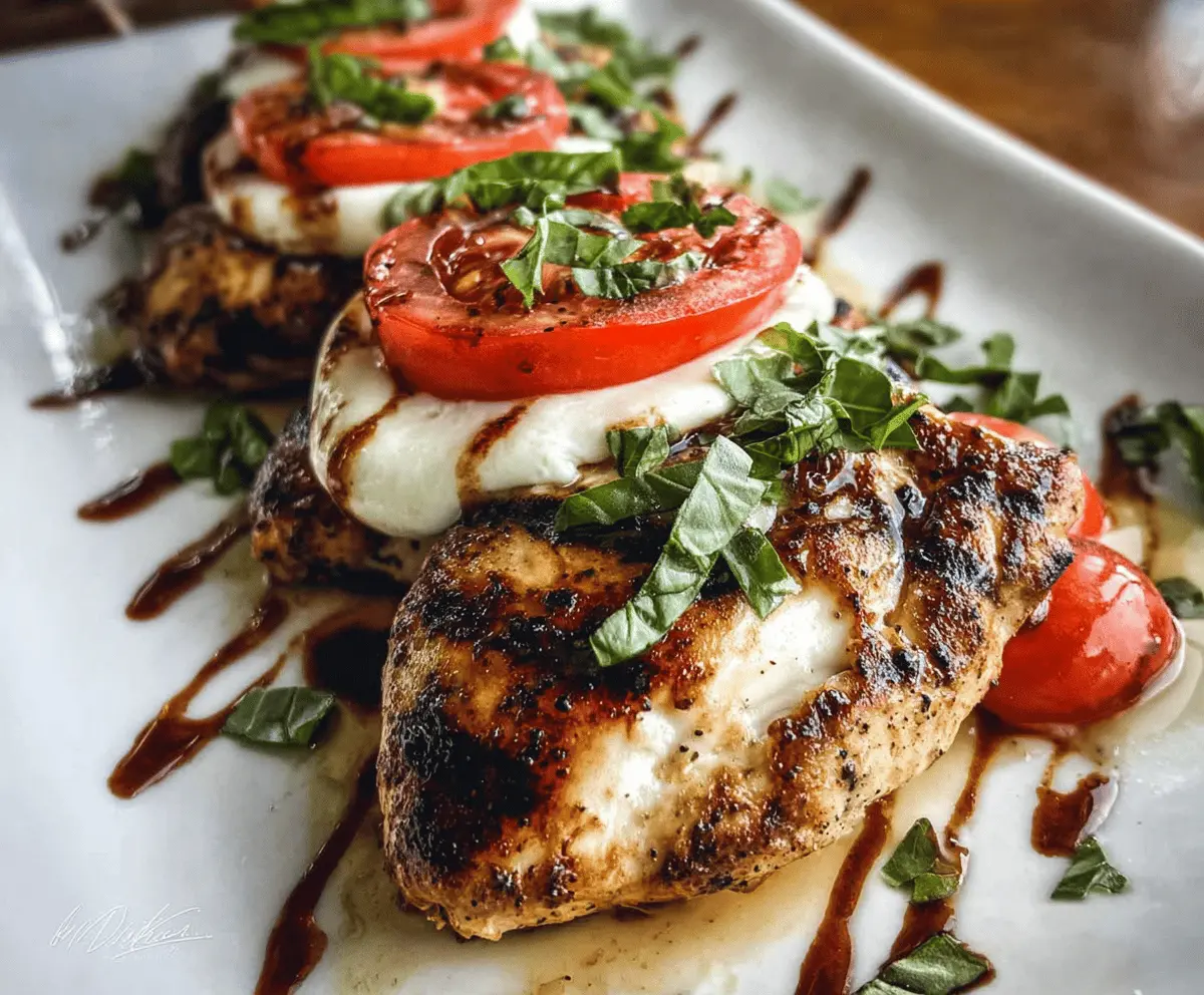 Easy Grilled Chicken Caprese Salad Recipe