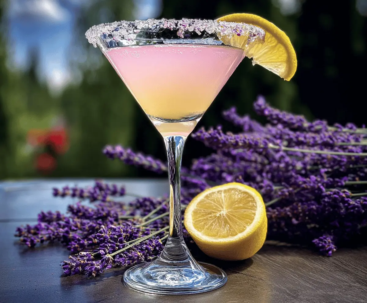 Easy Lavender Lemon Drop Martini Recipe