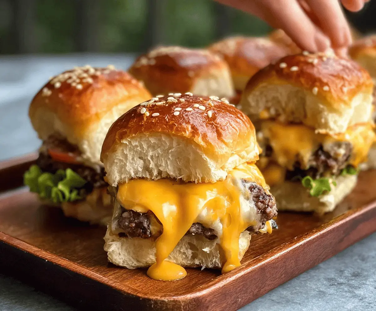 Easy Cheeseburger Sliders Recipe for Parties
