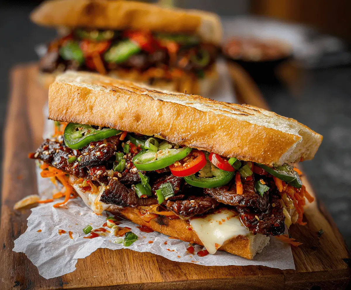 Easy Korean Steak Sandwich Recipe