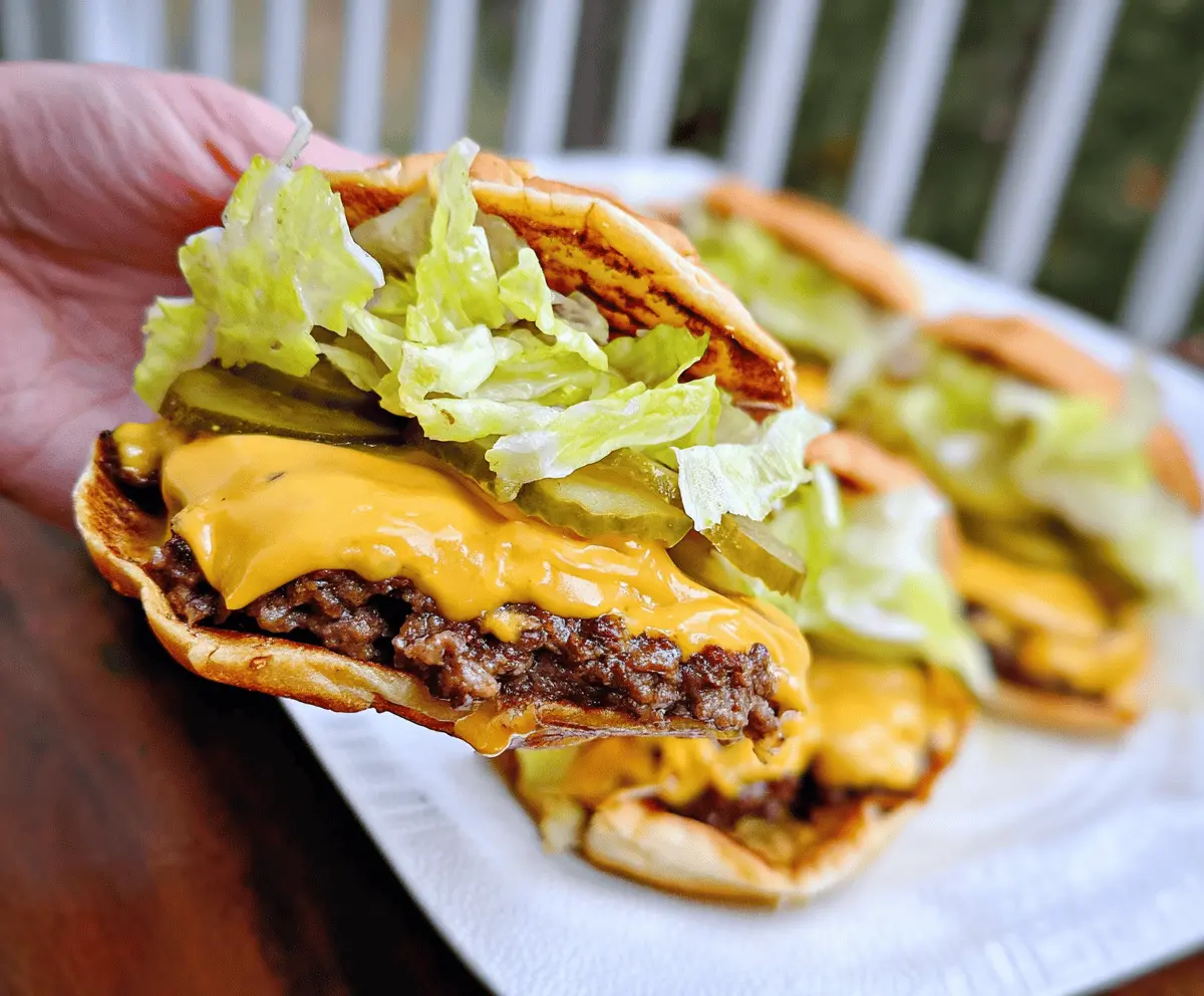 Easy Keto Big Mac Smash Burgers Recipe