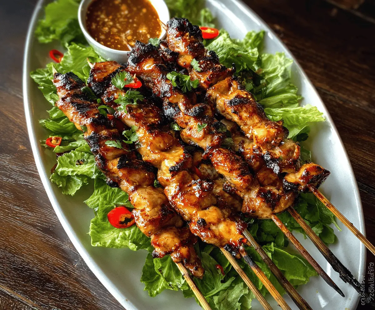 Easy Grilled Thai Chicken Skewers Recipe