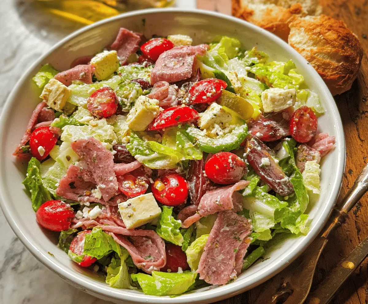 Easy Italian Grinder Salad Recipe