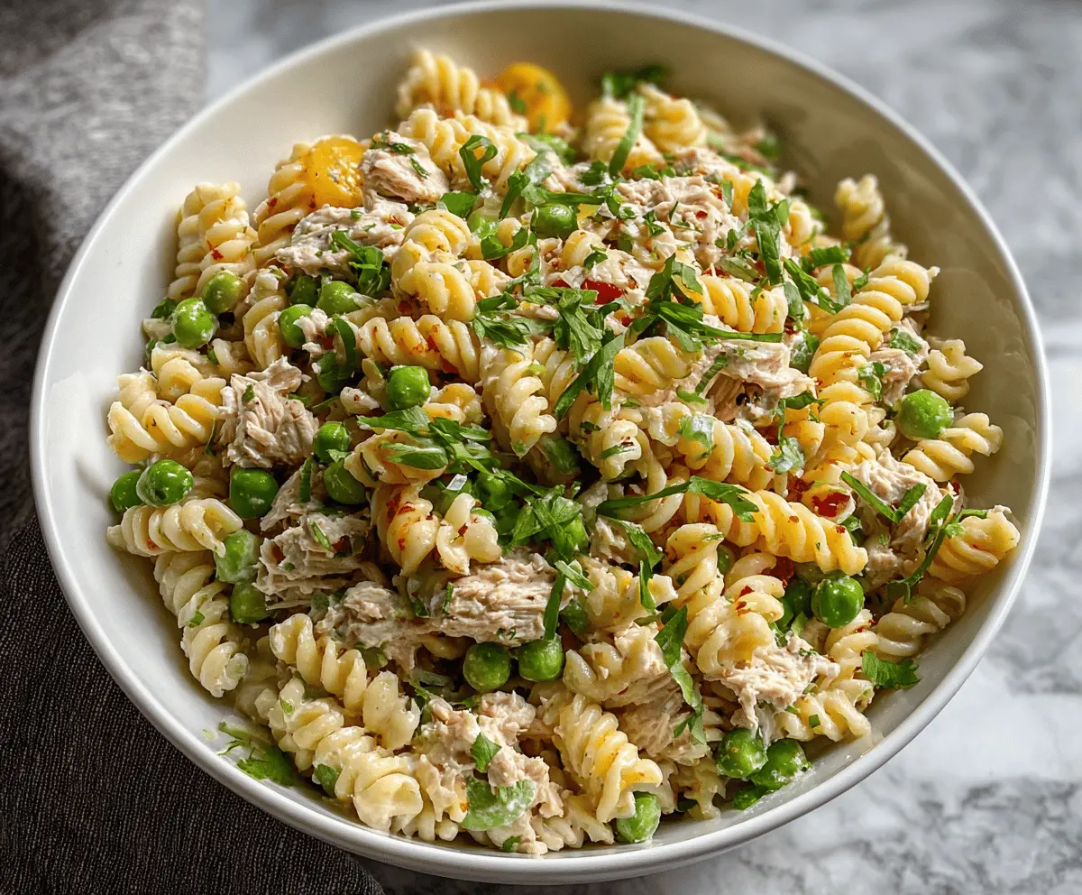 Easy High-Protein Tuna Pasta Salad Recipe
