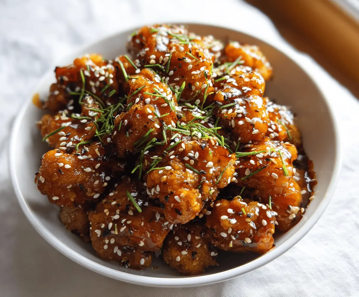 Easy Sticky Sesame Cauliflower Recipe