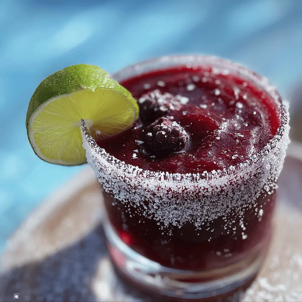 Easy Frozen Blackberry Margarita Recipe