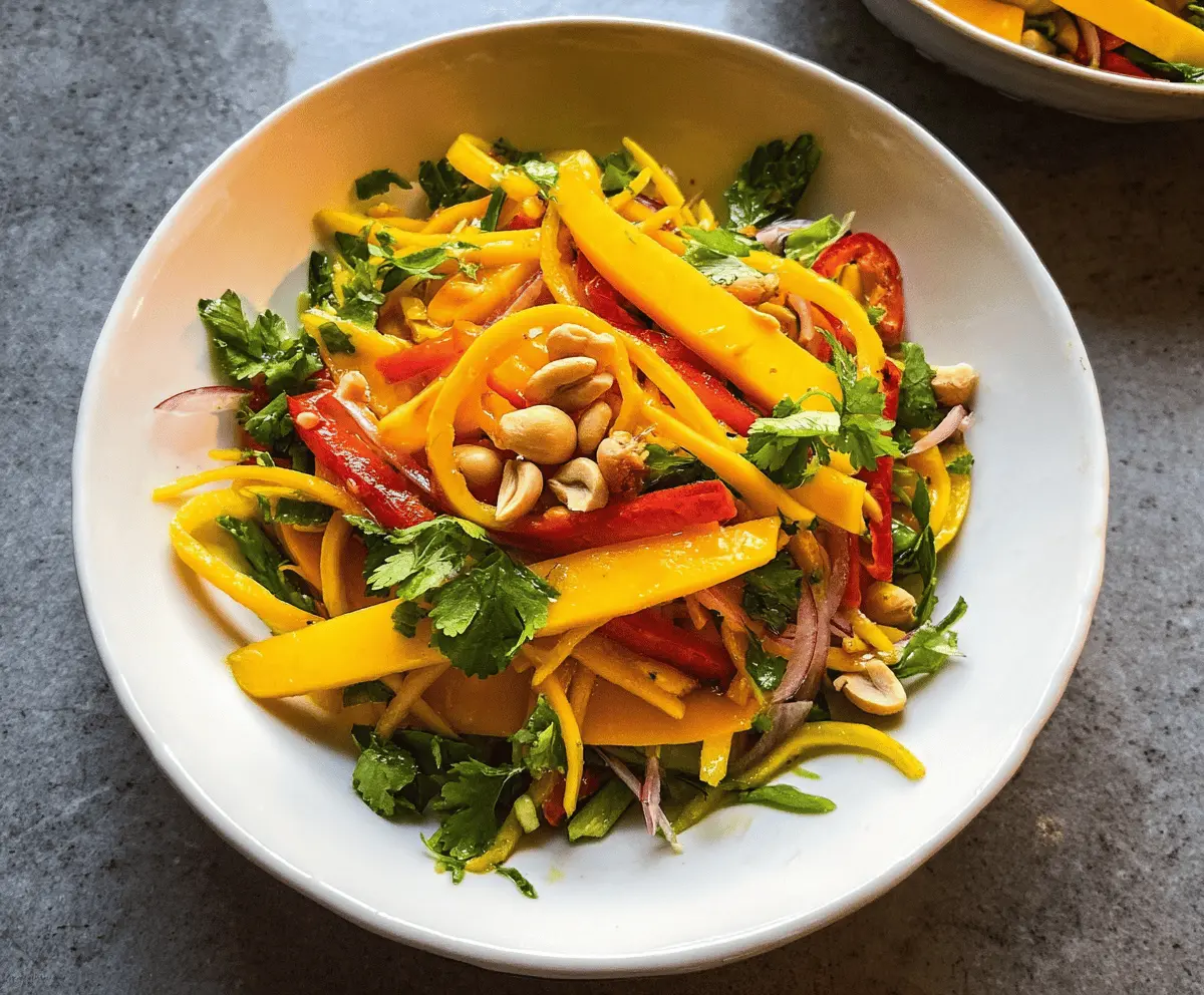 Easy Sweet and Spicy Thai Mango Salad Recipe