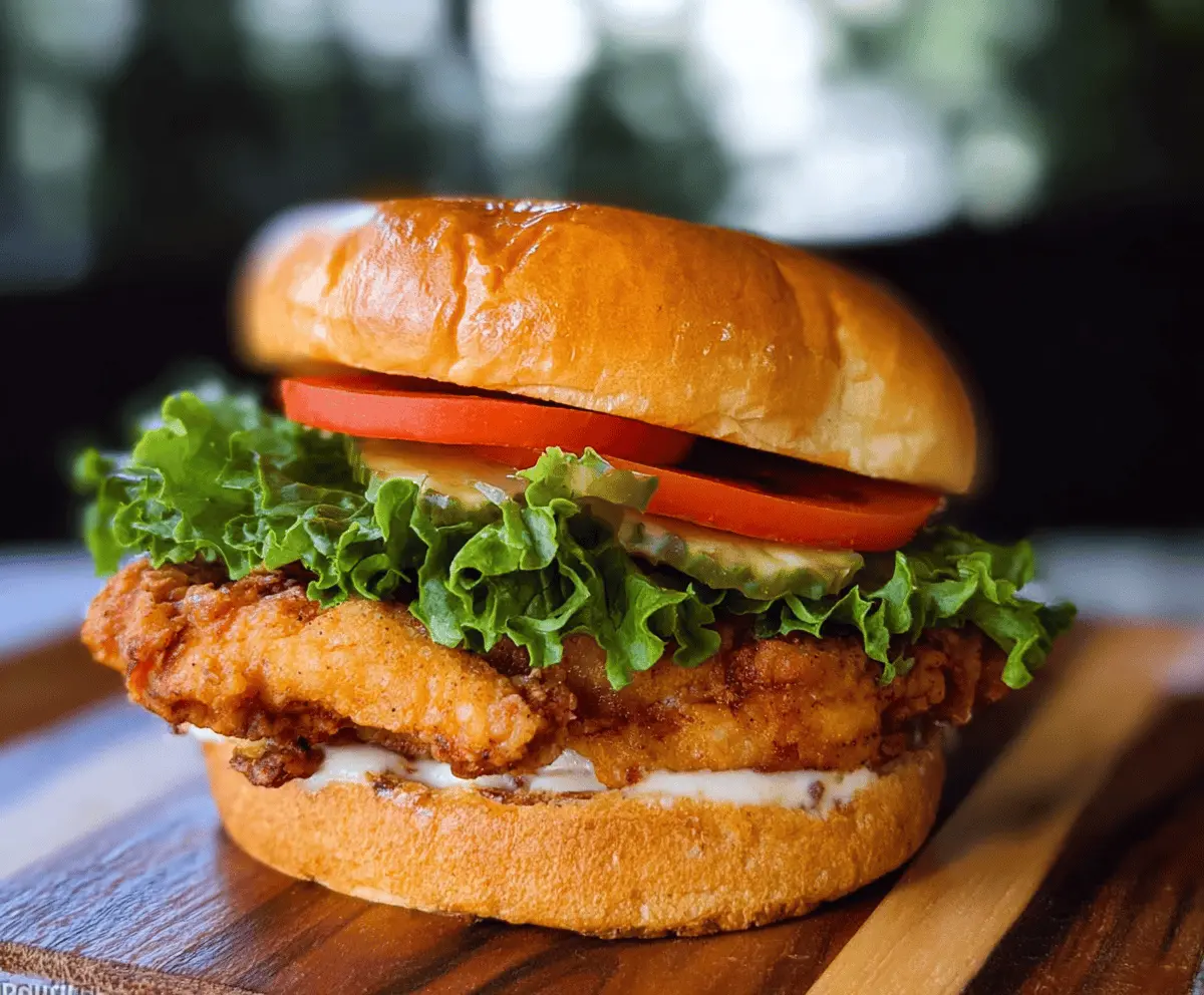 Easy Crispy Chicken Sandwich Recipe