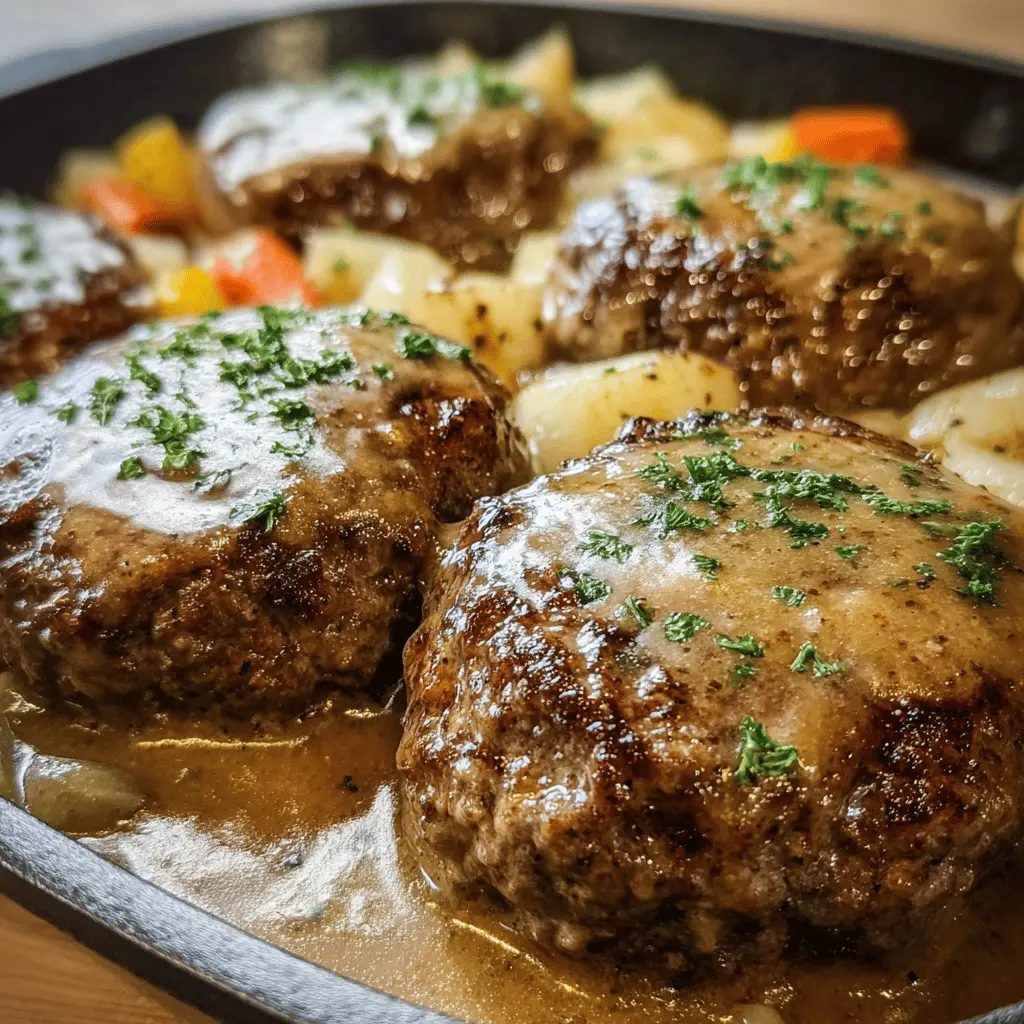 Easy Amish Hamburger Steak Bake Recipe