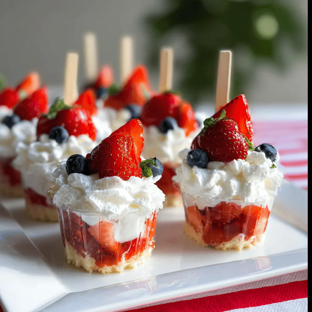 Easy Mini Shortcake Cups for Summer Holidays