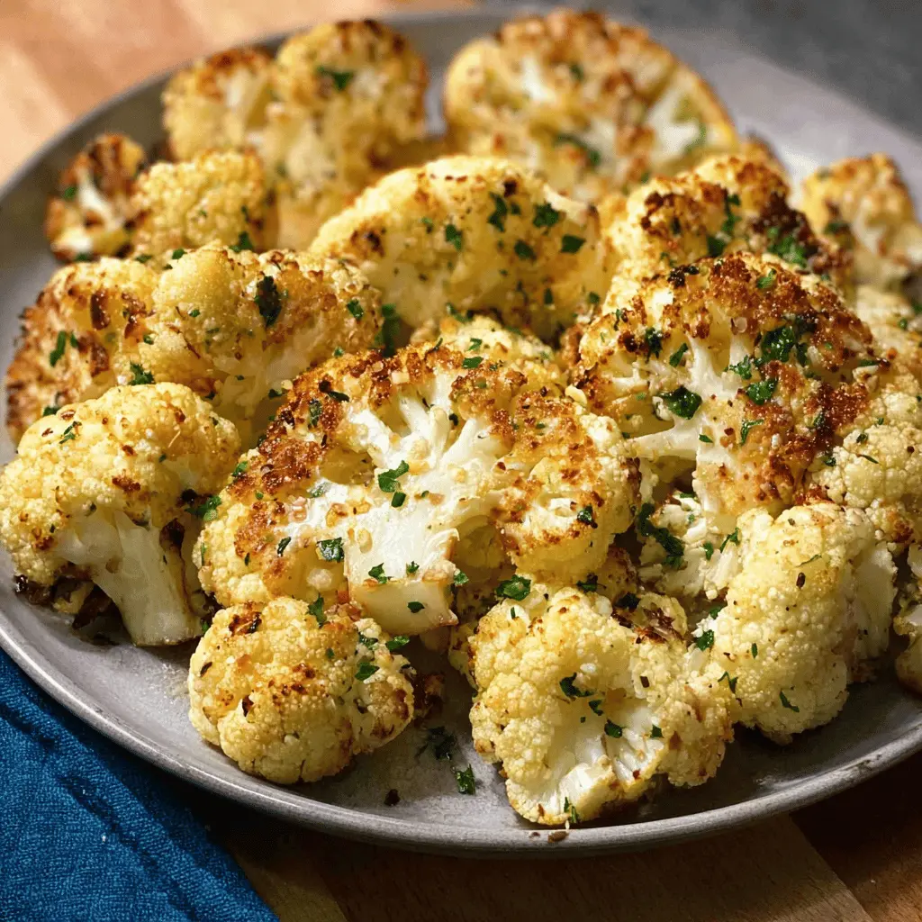 Easy Garlic Butter Roasted Cauliflower Recipe
