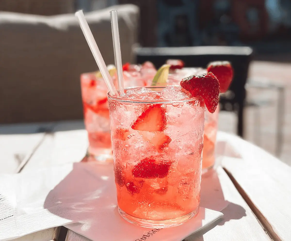 Refreshing Strawberry Tequila Soda Recipe